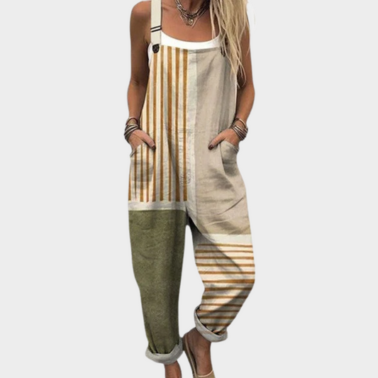 Daniela | Comfortable Patch Printed Jumpsuit