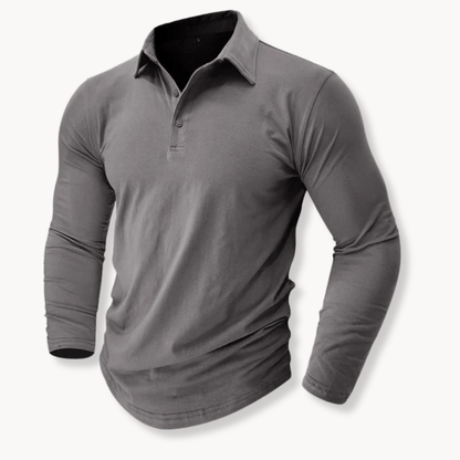 Callan | Casual Long Sleeve Collared Polo