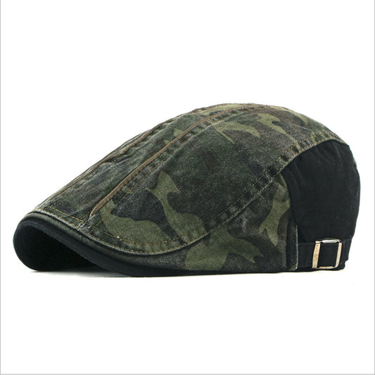 Graham | Vintage Camo Flat Cap