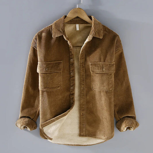 Rupert | Warm Ribbed Button-Up Jacket