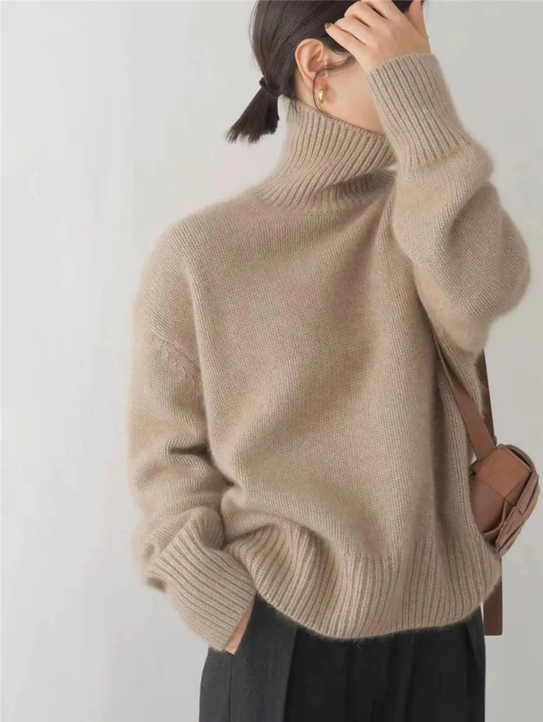 Isabella - High Collar Cashmere