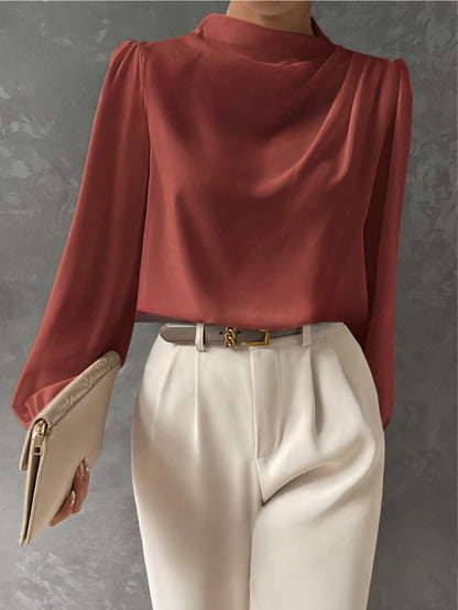 Helene | Elegant Draped Blouse