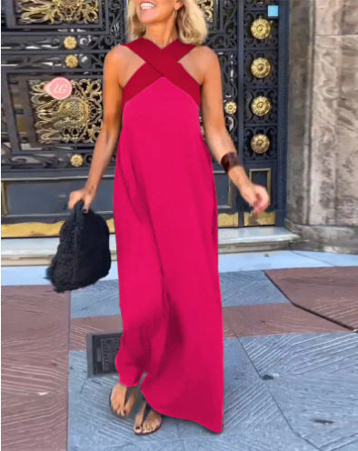 DELPHINE | DRESS WITH CROSSED CUT