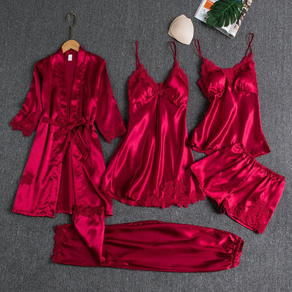 Rosanne | Elegant Five-Piece Pyjama Set