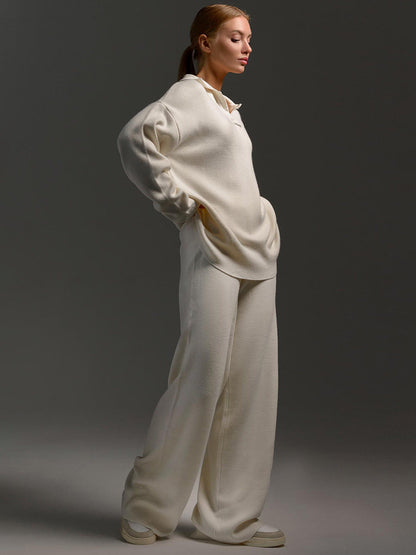 Serena | Relaxed Collared Two-Piece Set