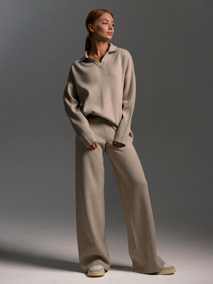 Serena | Relaxed Collared Two-Piece Set