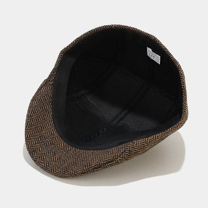 Mandy | Classic Herringbone Flat Cap