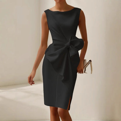 Quinn | Stylish Sleeveless Ribbon Waist Dress