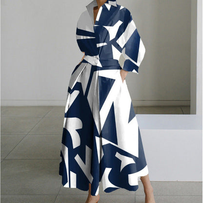 Vienna | Elegant Front Wrap Collared Maxi Dress