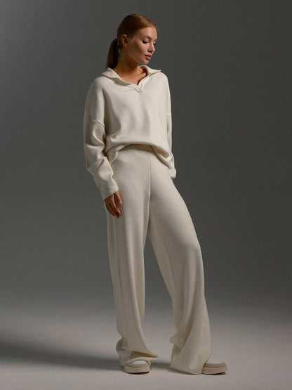 Serena | Relaxed Collared Two-Piece Set