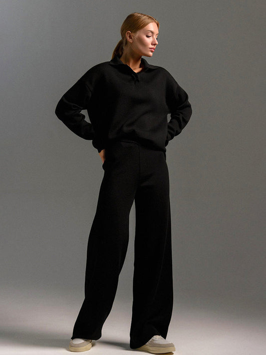 Serena | Relaxed Collared Two-Piece Set