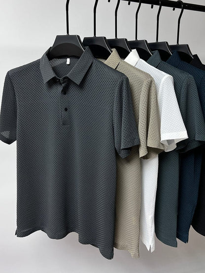 Hadrian | Stylish Button-Up Polo Shirt