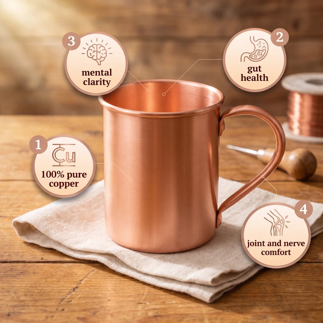 Ethal's Copper Plain Mug 400ml