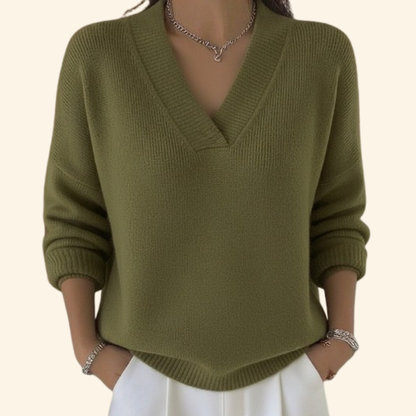 Sonia™ | Relaxed V-Neck Sweater