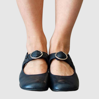 Clara | Classic Strap Mary Jane Flats