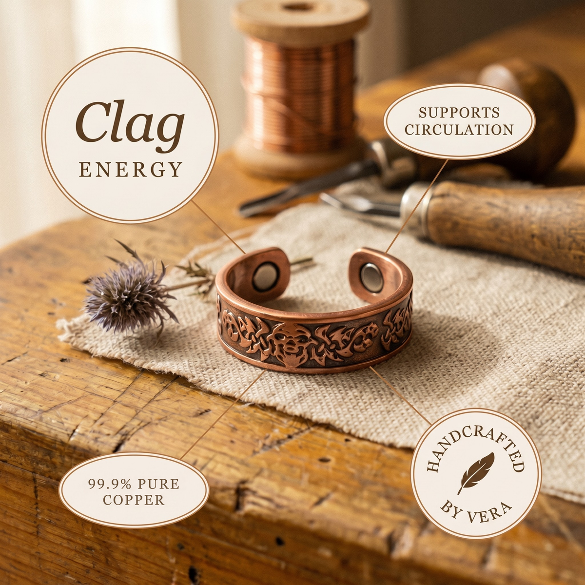 Ethal's Clag Copper Ring