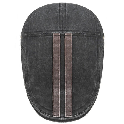 Daniel | Vintage Stripe Flat Cap