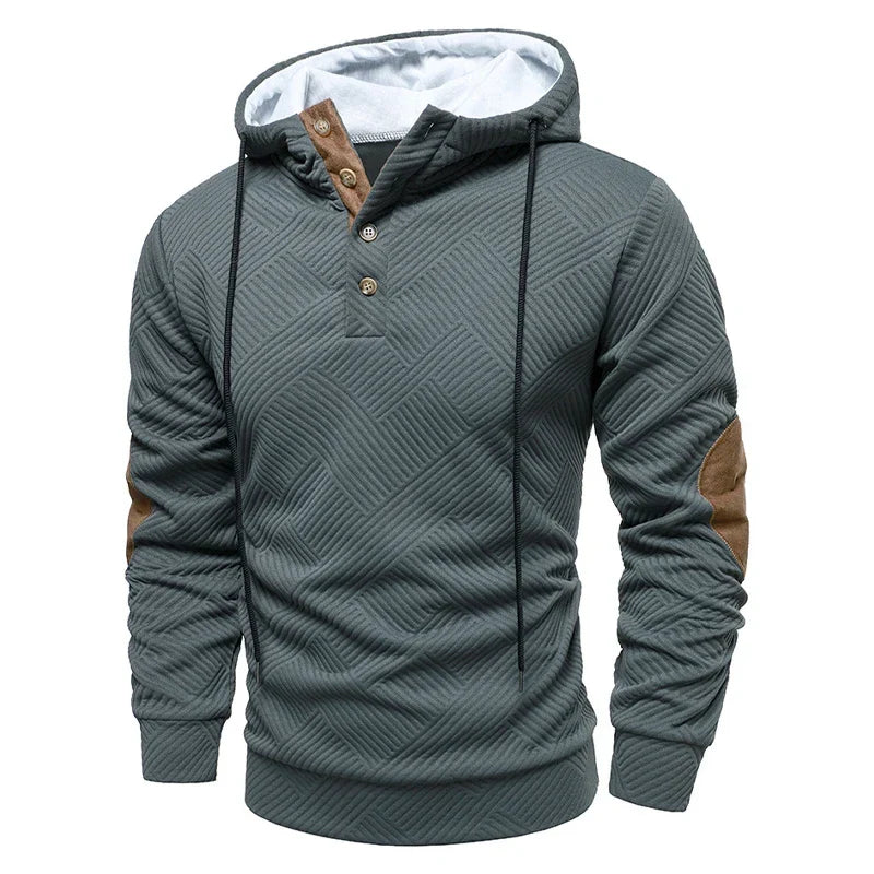 Bradley | Stylish Hooded Button Sweater