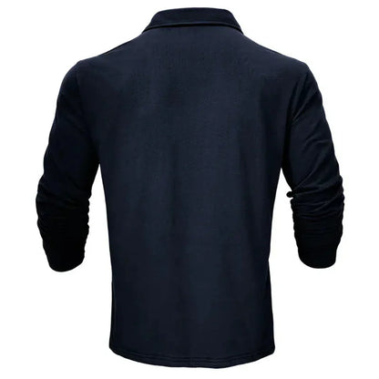 Callan | Casual Long Sleeve Collared Polo