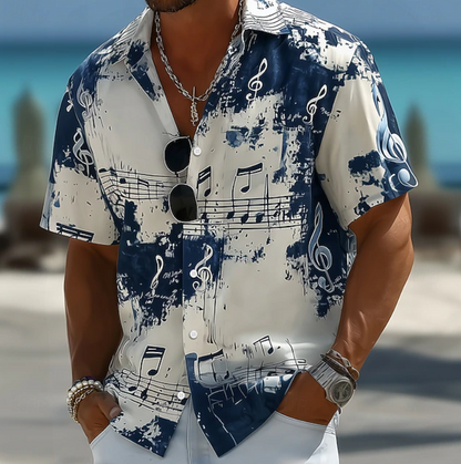 Rico | Abstract Splash Print Summer Shirt