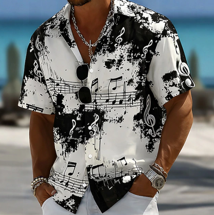 Rico | Abstract Splash Print Summer Shirt