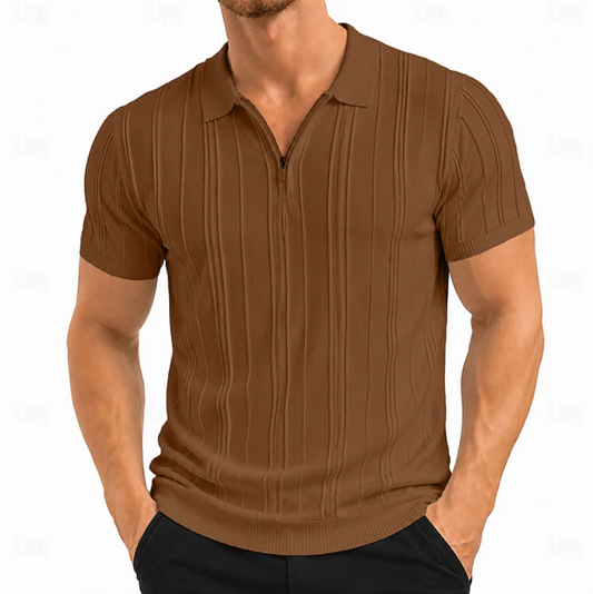 Colby | Textured Slim Fit Polo Shirt