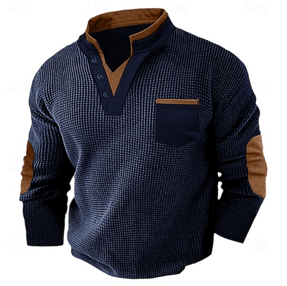 Calder | Casual Textured Pocket Sweater