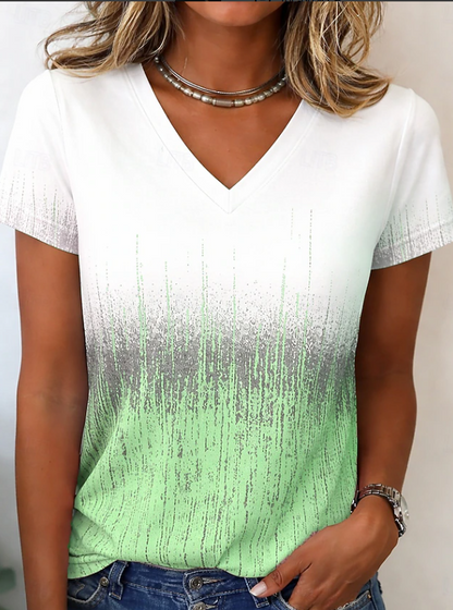 Elena | Everyday Gradient V-Neck Casual Top