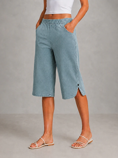 Lisanne | Capri Stretchable Wide Leg Pants