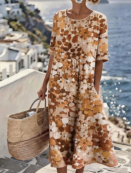 Isadora | Casual Floral Boho Maxi Dress