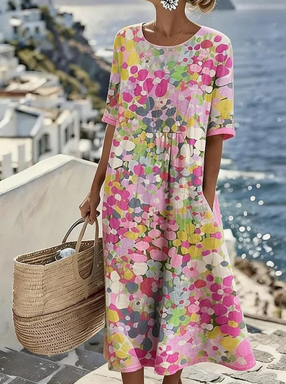 Isadora | Casual Floral Boho Maxi Dress