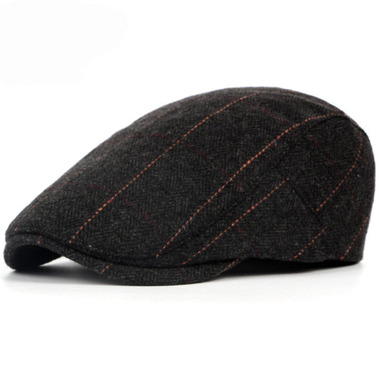 Edward | Heritage Pinstripe Stitch Flat Cap