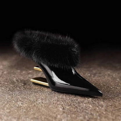 Alvina | Stylish Whisper Furry Heels