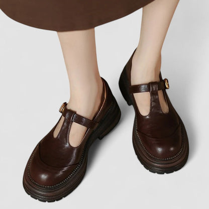 Beth | Classic Chunky T-Bar Mary Jane Shoes