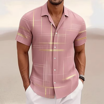 Gregory | Modern Patterned Short-Sleeve Shirt