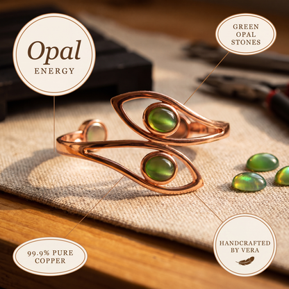 Ethal's Opal Copper Bracelet