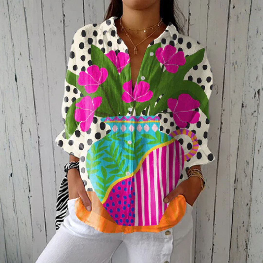 Rachel | Blooming Vase Blouse