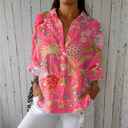 Christina | Tropical Blossom Blouse