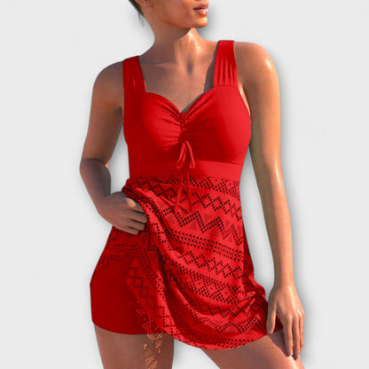 Isabella - Two-Piece Swimsuit Set with Skirt