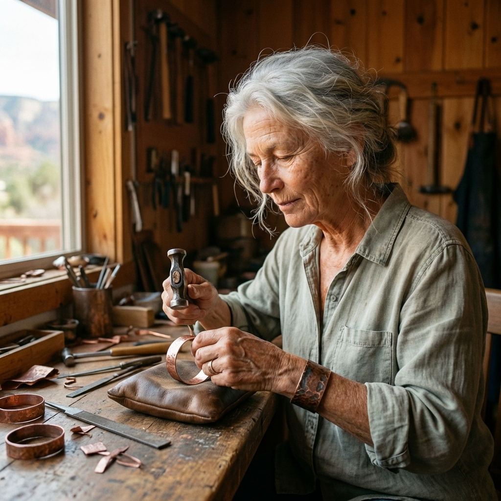 Ethal's Char Copper Ring