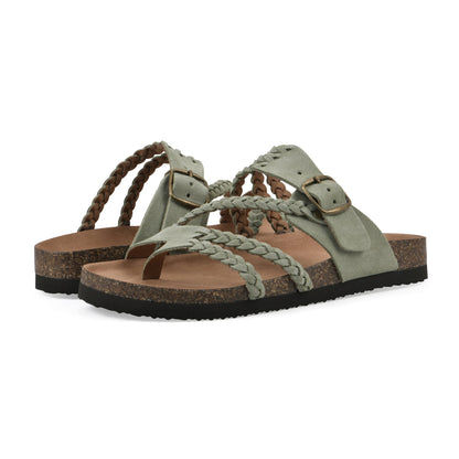 Hayleigh | Woven Strap Footbed Sandals