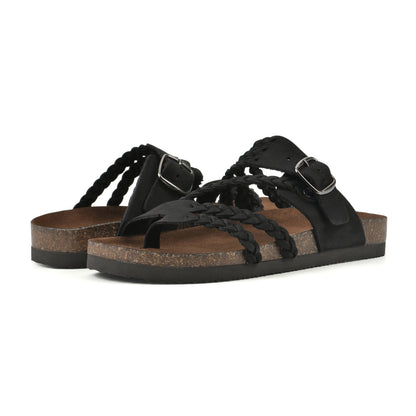 Hayleigh | Woven Strap Footbed Sandals