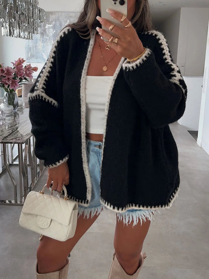 Women's Cardigan Oversized Knit Open Front | Casual