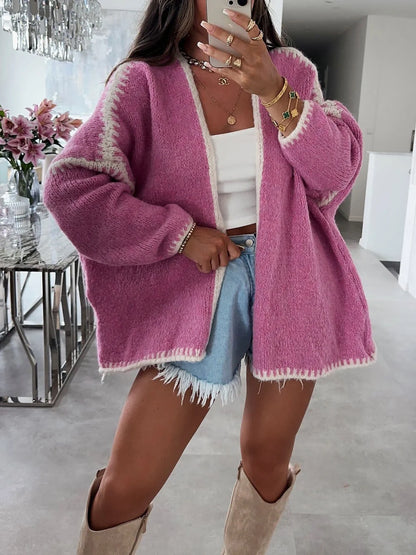 Women's Cardigan Oversized Knit Open Front | Casual