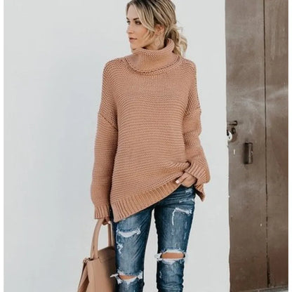 Women’s Knit Sweater Turtleneck | Long