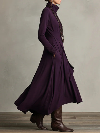 Hattie | Elegant High Neck Maxi Dress
