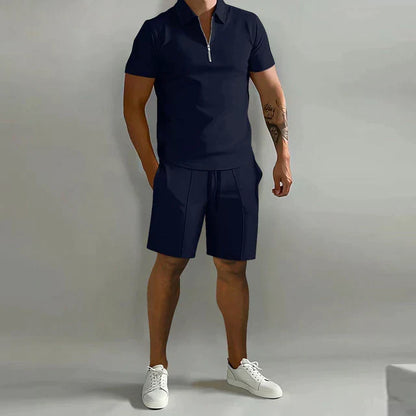 Caspher | Stylish Polo and Shorts Two-Piece Set