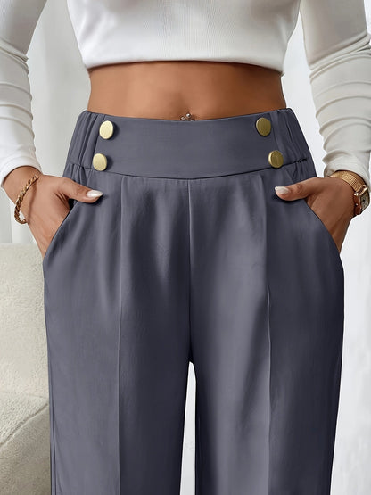 Diane | High-Waisted Wide-Leg Trousers