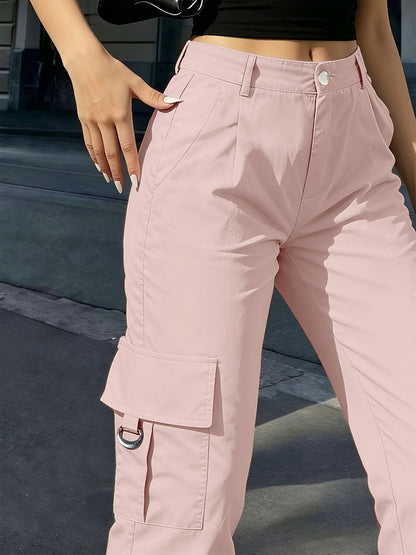 Sadie | High-Waisted Wide-Leg Cargo Trousers