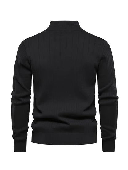 Camden | Ribbed Quarter-Zip Sweater